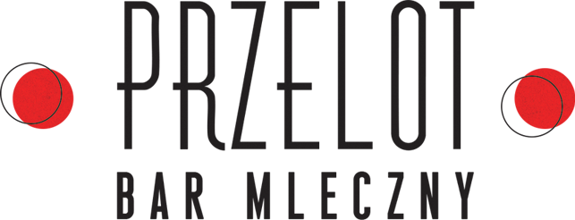 Logo abonamentów obiadowych Baru Mlecznego Przelot